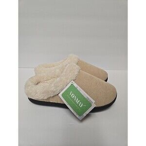 VONMAY Womens Warm Slippers Size 7- 8 Memory Foam Comfy Faux Fur House Shoes